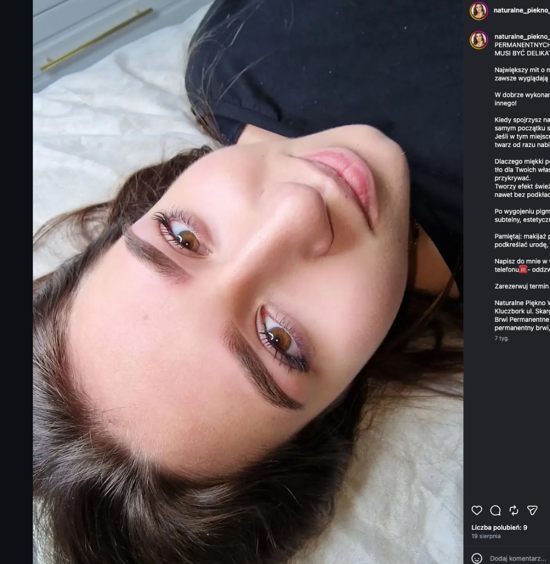Brwi permanentne, które wykonałam